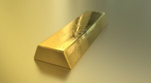 Free bullion gold bar illustration