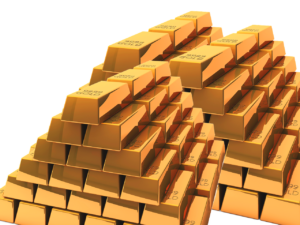 Free gold stock gold bars illustration