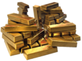 Free gold gold bars treasure illustration